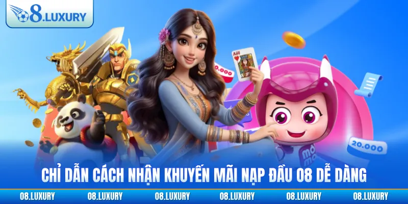 Chỉ dẫn cách nhận khuyến mãi nạp đầu O8 dễ dàng